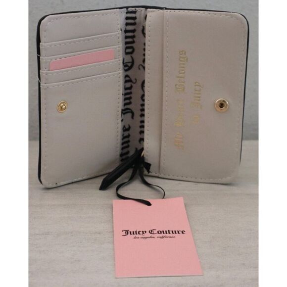 Juicy Couture Women's Liquorice Black Precious Moments Elongated Bifold Wallet - Picture 3 of 5